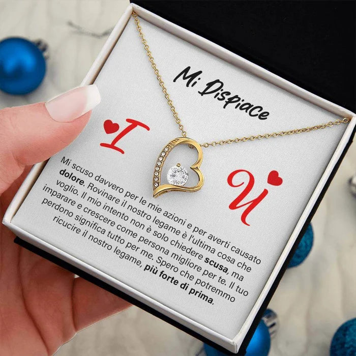 Collana  “Mi Dispiace” – Oro | Con Dedica